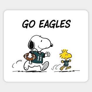 Go Eagles – Snoopy & Woodstock Football Magnet